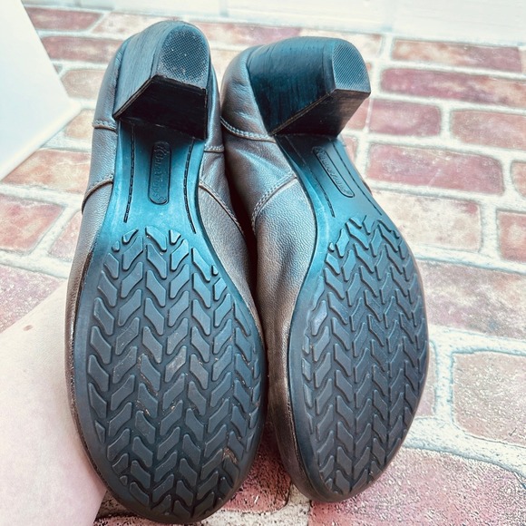 Beartraps Brown Leather Ankle Booties Sz 11M Cuban Heel Pre-Loved Cute - Picture 7 of 14